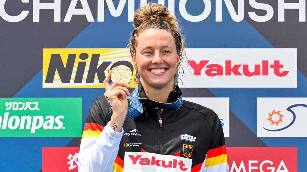 Bei der Schwimm-WM holte Leonie Beck erneut Gold im Freiwasser
