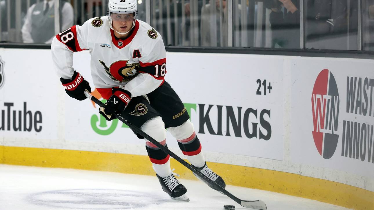 Stützle brilliert im deutschen NHL-Duell