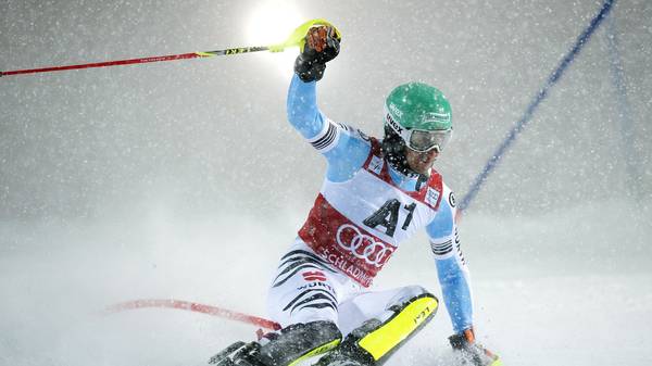Der DSV-Athlet Felix Neureuther fährt im Slalom von Schladming