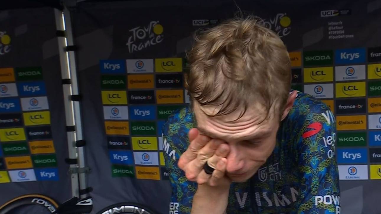 Jonas Vingegaard wurde von seinen Gefühlen übermannt