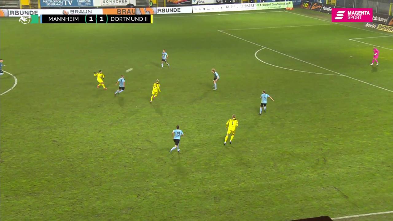 SV Waldhof Mannheim - Borussia Dortmund II: Tore und Highlights | 3. Liga