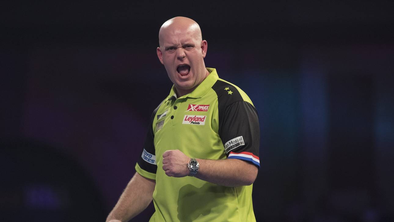 Van Gerwen fegt über Lewis hinweg