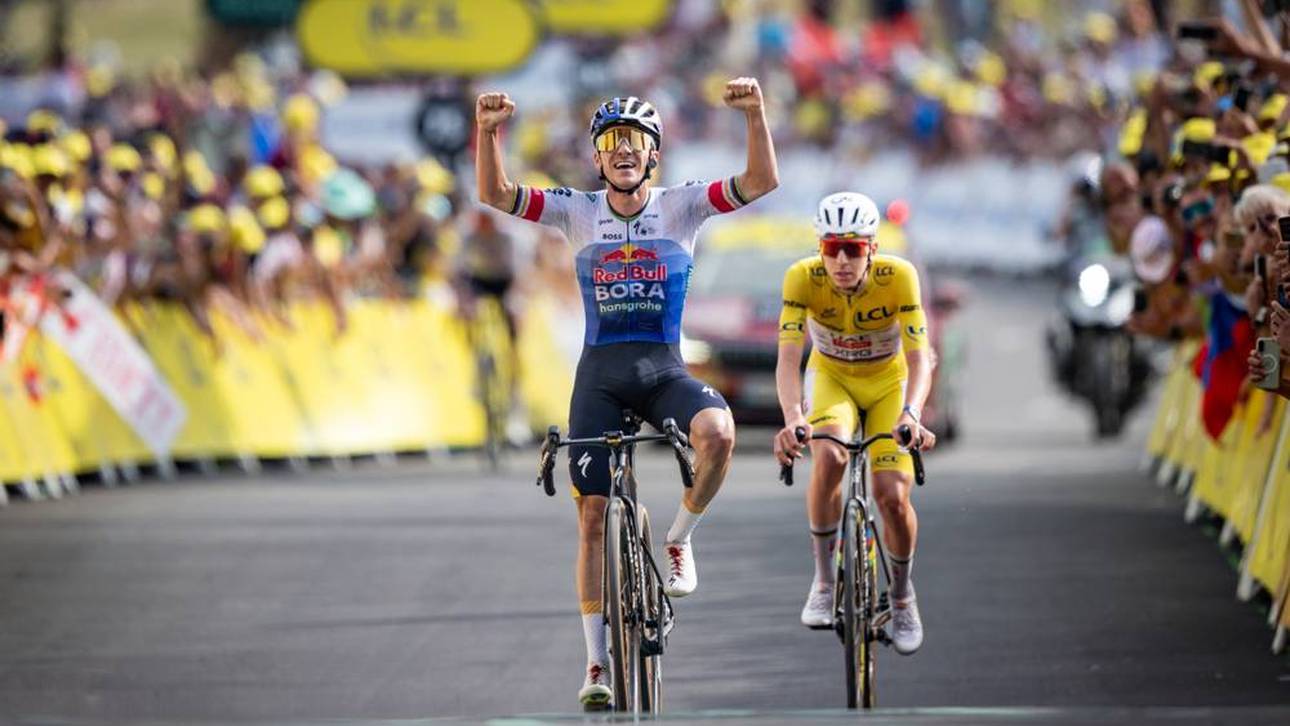 Auf der 15. Etappe schlug Evenepoel sogar Pogacar