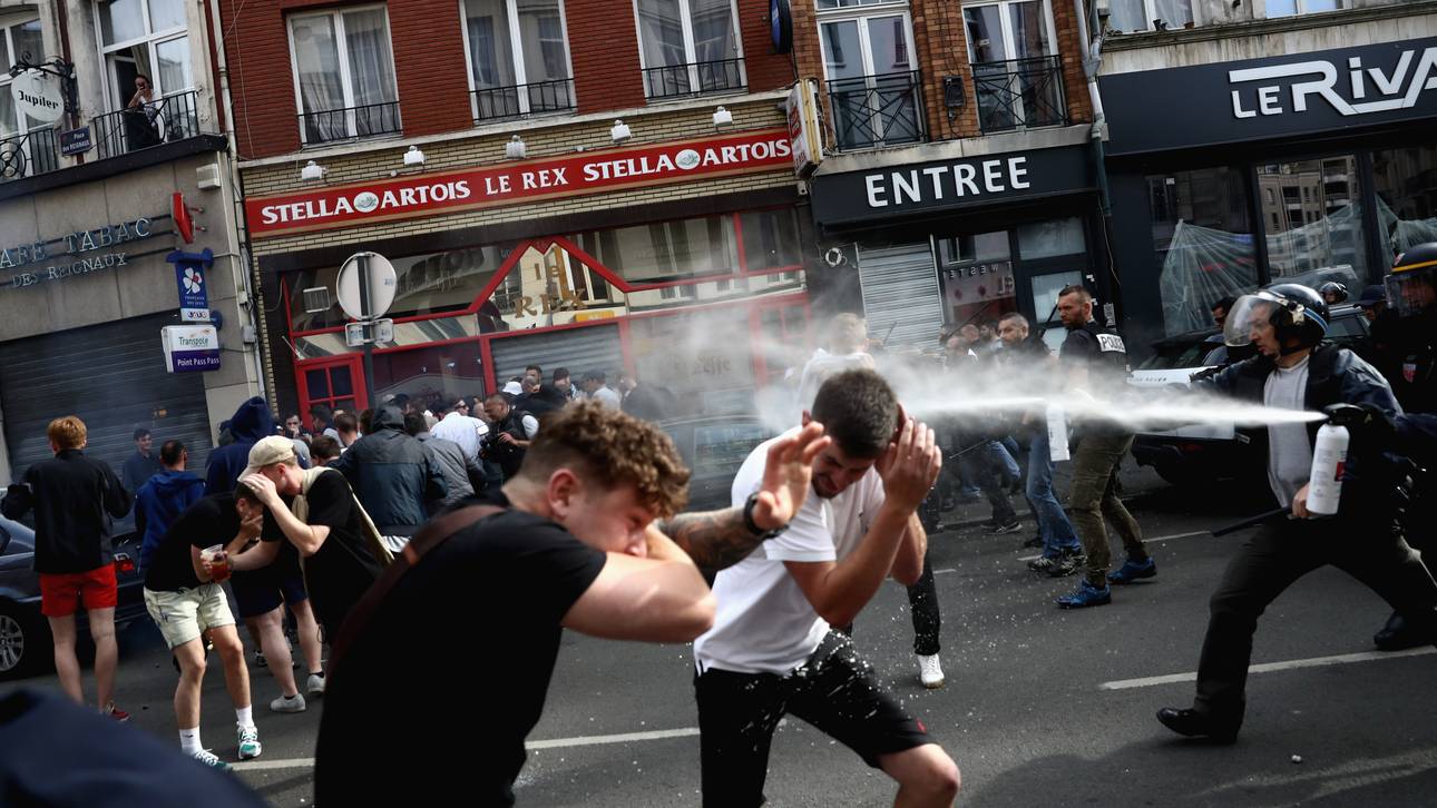 England-Fans randalieren in Lille