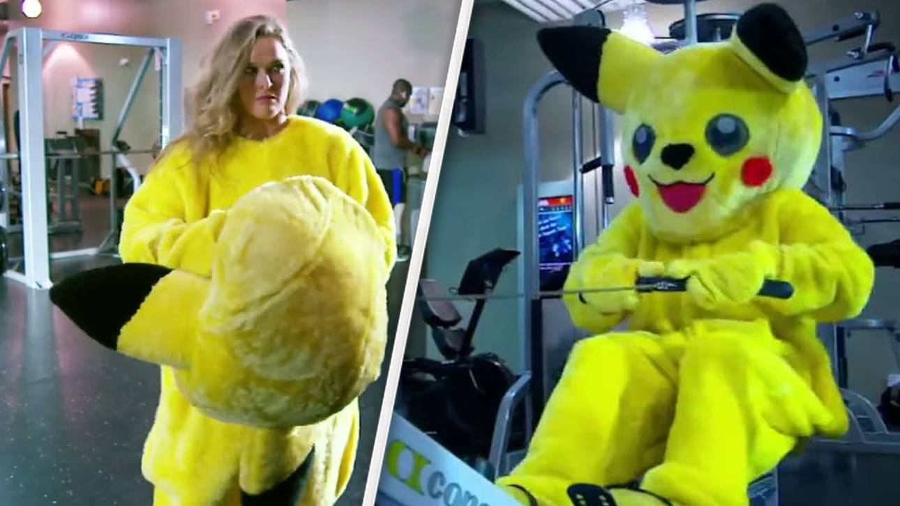 Rousey trainiert im Pikachu-Kostüm
