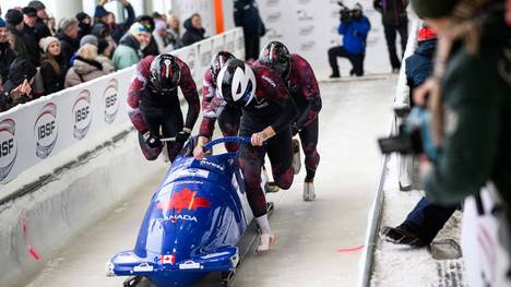 Das Vierer-Rennen in Winterberg wurde von Stürzen überschattet