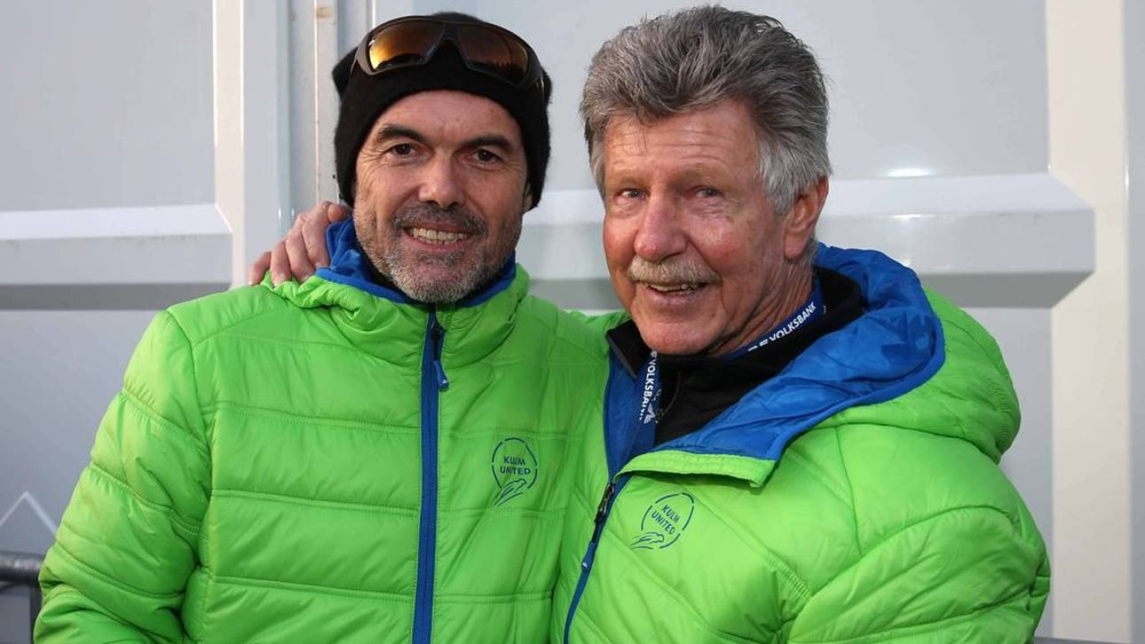 Reinhold Bachler (r., mit Hubert Neuper) im Jahr 2014