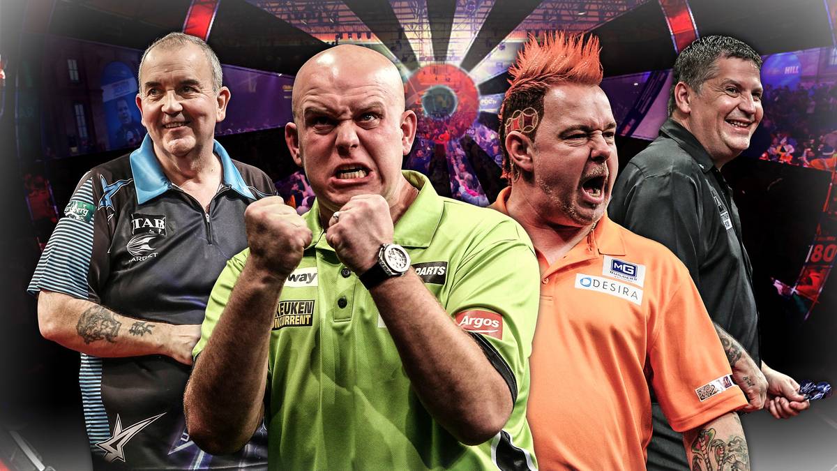 Der Kampf um den begehrtesten Titel des Jahres ist eröffnet. Am Donnerstag beginnt die Weltmeisterschaft im Londoner Alexandra Palace (LIVE im TV auf SPORT1). SPORT1 nennt die acht heißesten Favoriten und analysiert mit Darts-Experte Elmar Paulke die Chancen von Michael van Gerwen, Phil Taylor und Co.