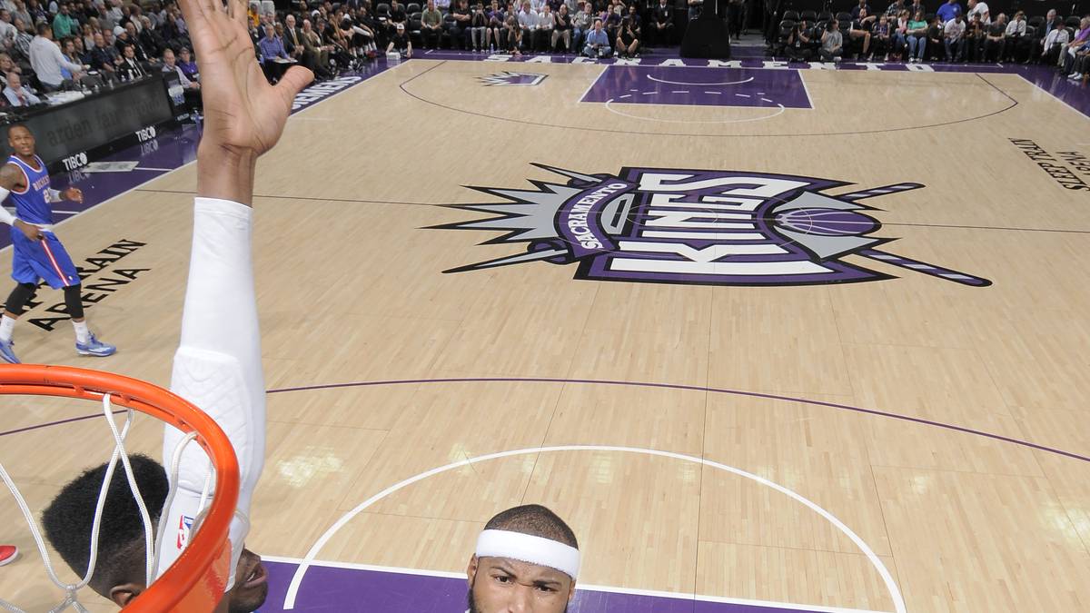 ...DeMarcus "Boogie" Cousins ist für ihn noch eine Nummer zu groß. Mit 33 Punkten beschert der Weltmeister den Kings das 107:106 im Duell um die goldene Ananas