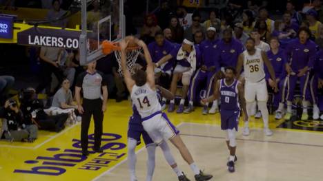 Die LA Lakers lösen die Pflichtaufgabe gegen die Sacramento Kings. Dabei sorgt ein deutscher NBA-Star für einen spektakulären Moment.
