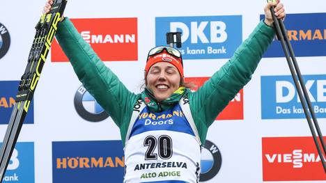 Laura Dahlmeier hat den Weltcup in Antholz gewonnen