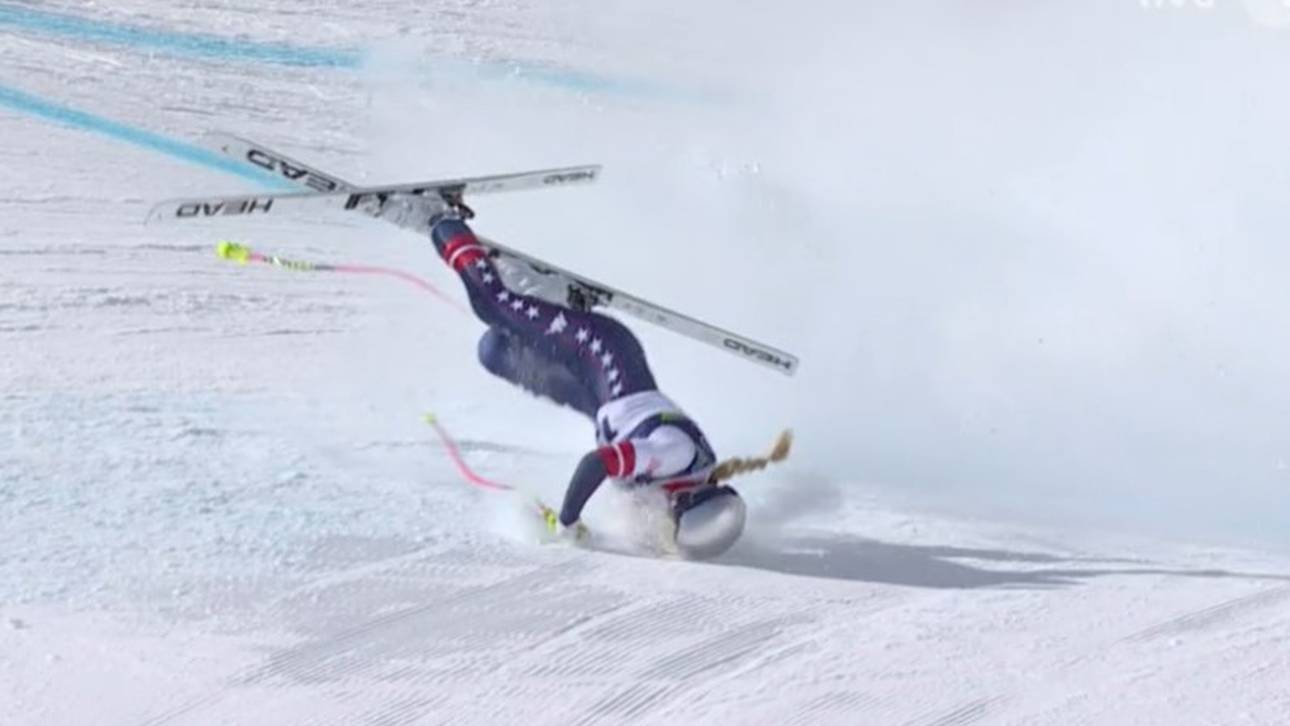 Totenstille! Sturz-Schock um Vonn