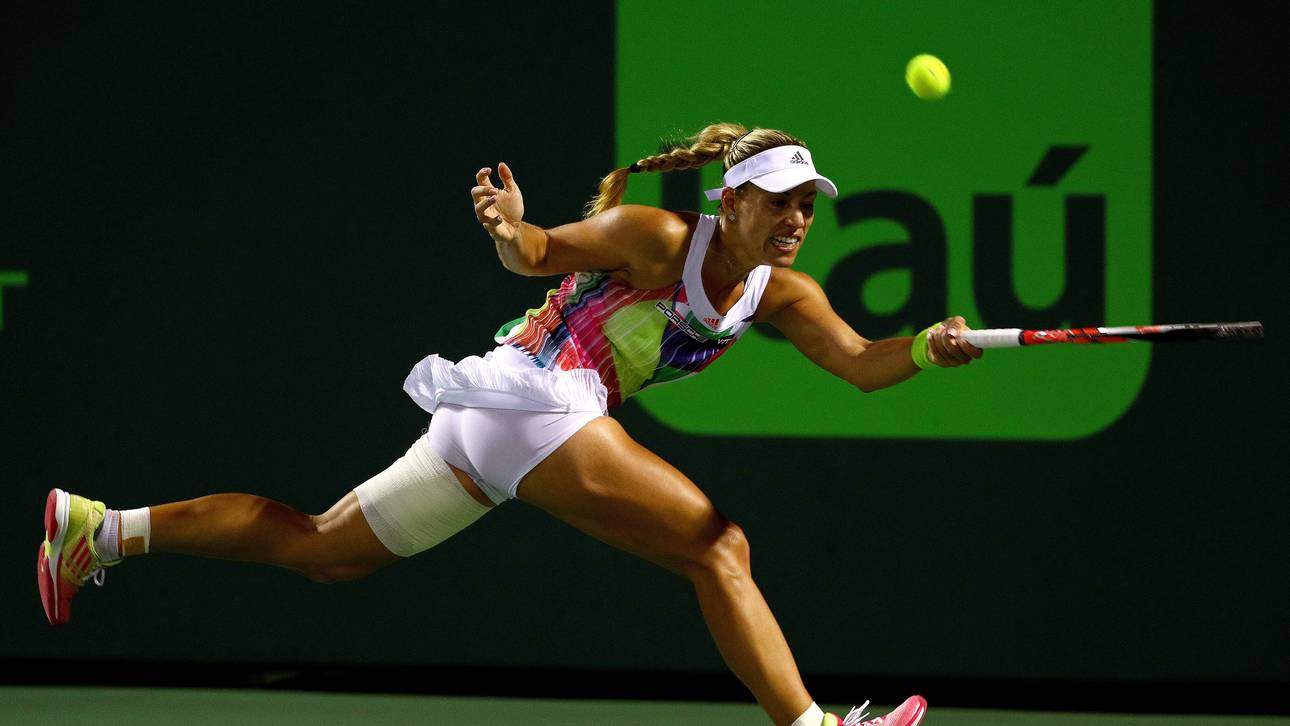 Entkräftete Kerber muss aufgeben