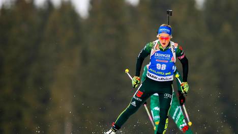 Anna Weidel war die positive deutsche Überraschung beim Biathlon-Sprint in Pokljuka