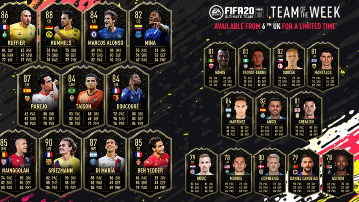Abschließend noch einmal das Team of the Week aus Woche 6 in der kompletten Übersicht.
