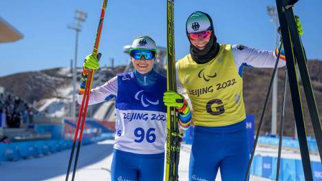 Linn Kazmaier (l.) sorgte in Peking für eine dicke Überraschung