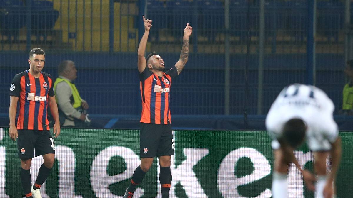 PLATZ 6: Shakthar Donezk (5 Spiele, 13 Punkte)