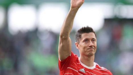 Robert Lewandowski verabschiedet sich von den Bayern