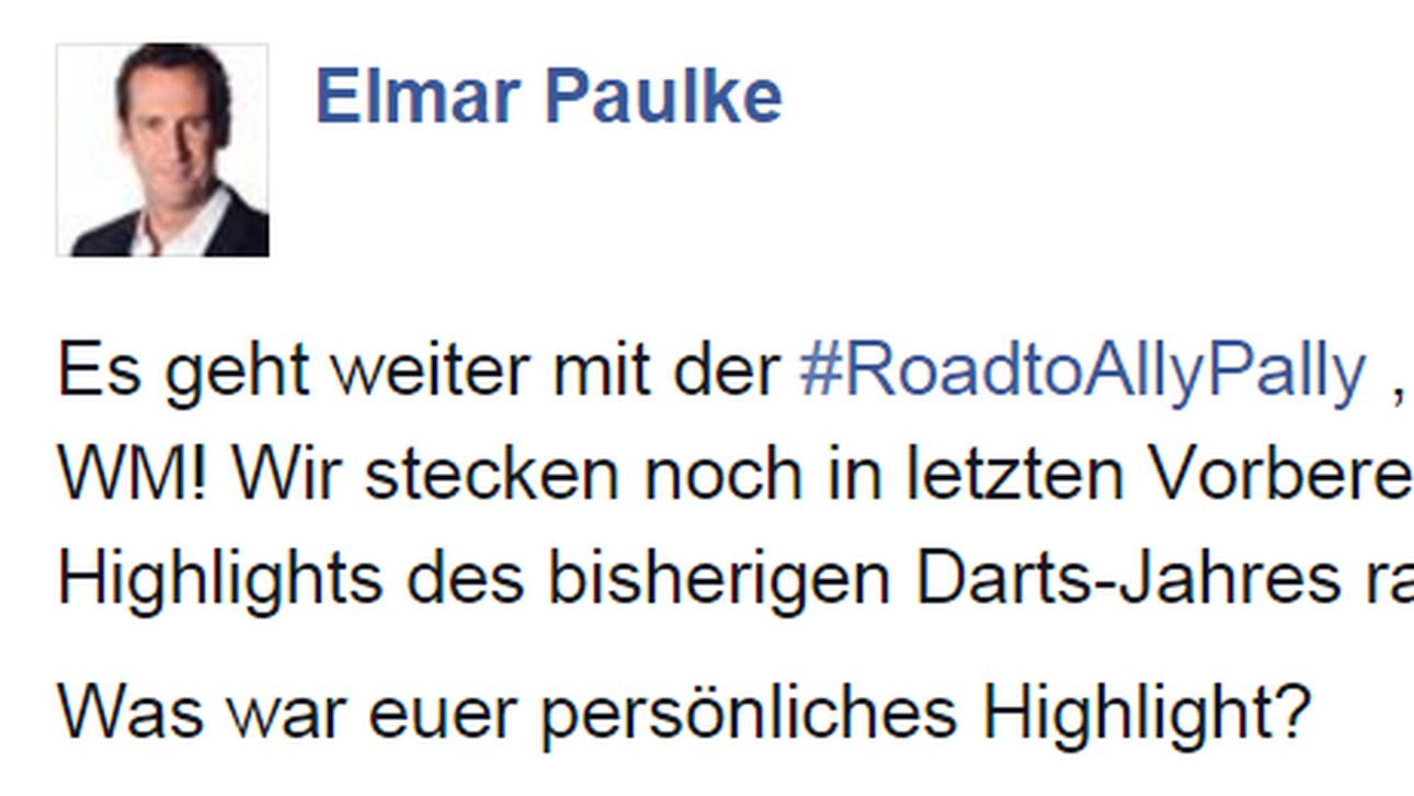 Elmar Paulke fragte nach den Highlights des bisherigen Darts-Jahres