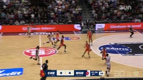 Spiel Highlights zu NINERS Chemnitz - Fitness First Würzburg Baskets