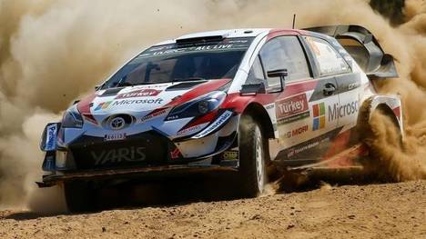 Toyota-Fahrer Ott Tänak gewann seine dritte Rallye in Serie