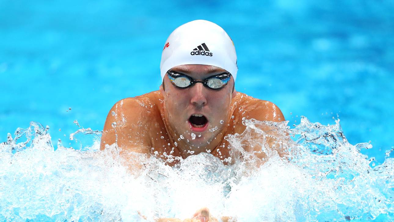 Deutsches Schwimm-Trio im Endlauf