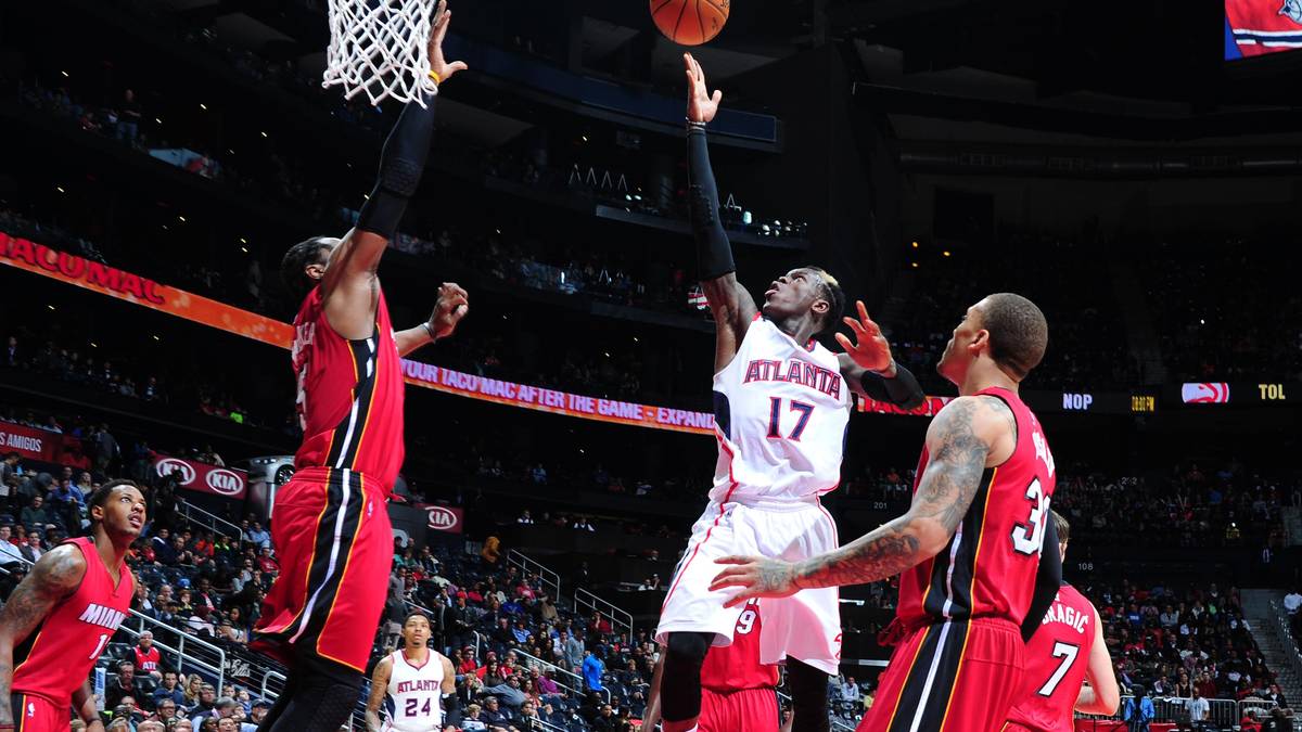 Inspirieren lässt sich vor allem Dennis Schröder. Der deutsche Point Guard rutscht für den angeschlagenen Jeff Teague in die Startformation und legt ein Double-Double hin