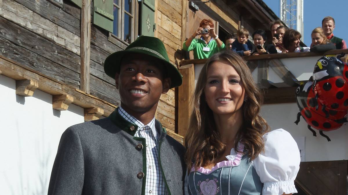 David Alaba und mit Freundin Katja Butylina 