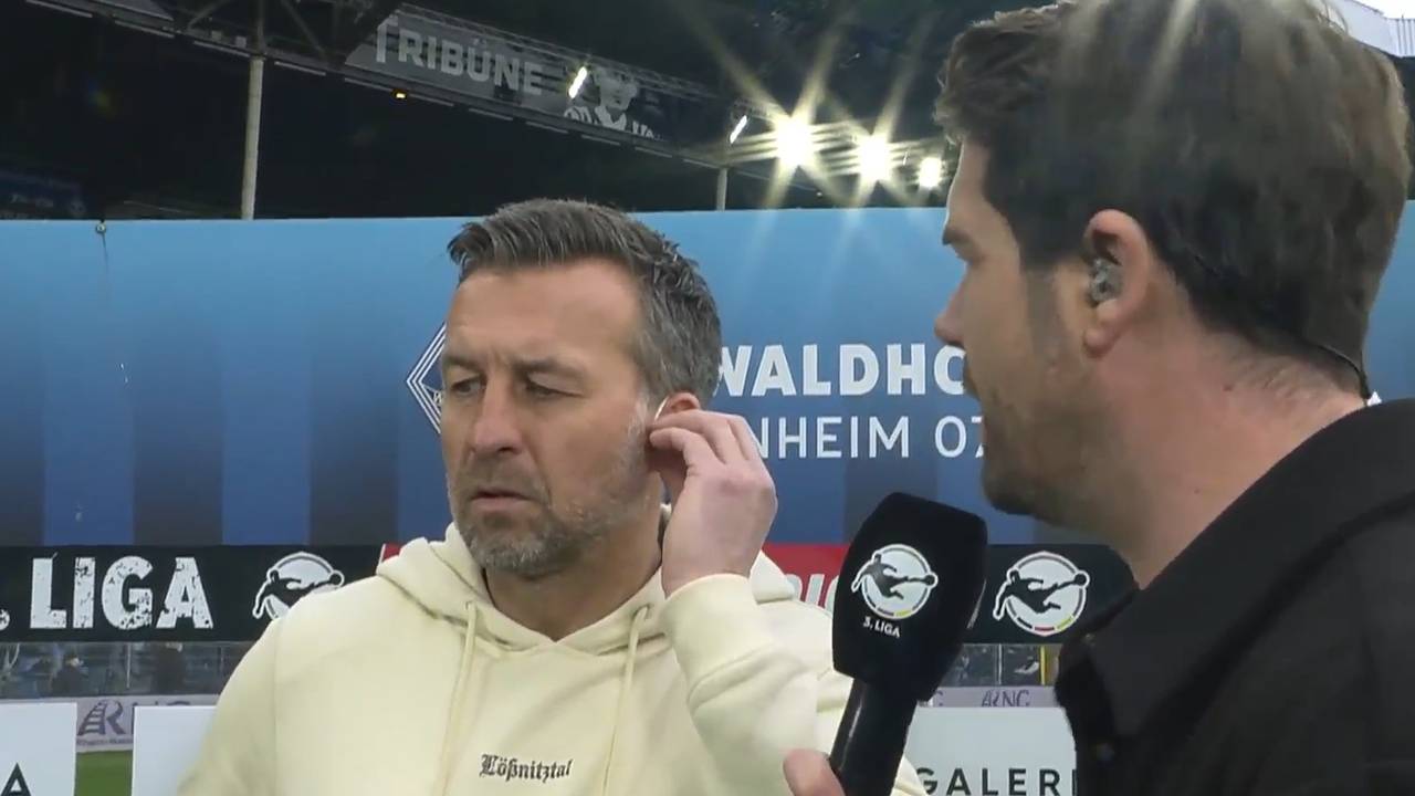 Wut-Interview in Liga 3: "Lassen Sie das! Lassen Sie das!"