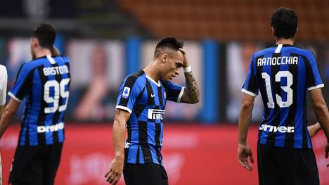 Den Spielern von Inter Mailand war nach Spielende die Enttäuschung anzusehen
