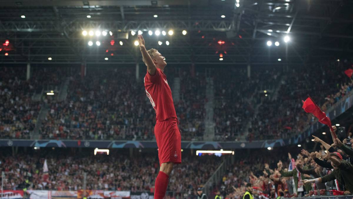 Erling Braut Haalands Debüt in der Königsklasse hätte nicht besser laufen können: Beim 6:2 seiner Salzburger über den KRC Genk gelangen dem Norweger gleich drei Treffer