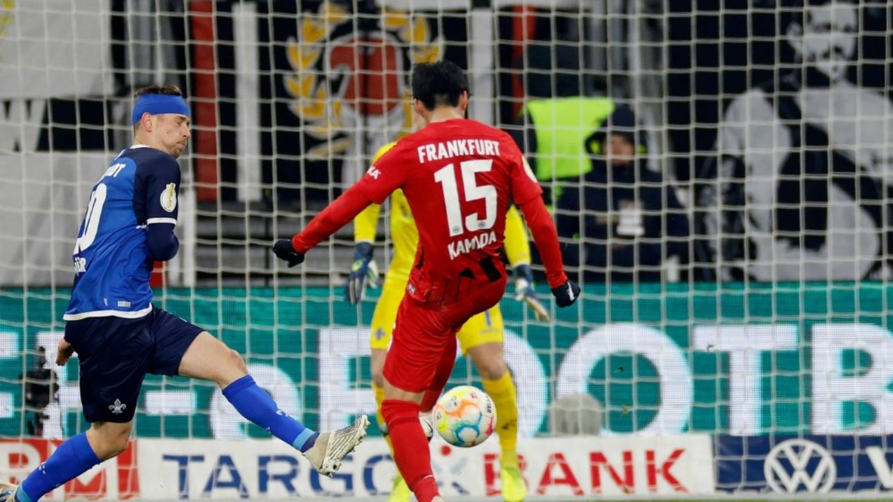 Pokalfight: Frankfurt schlägt Darmstadt im Hessen-Derby