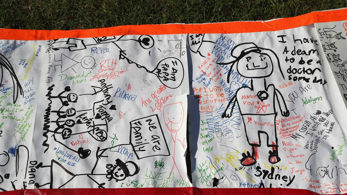 De Kinder in seiner Heimatstadt Louisville haben sich auch etwas Besonderes einfallen lassen