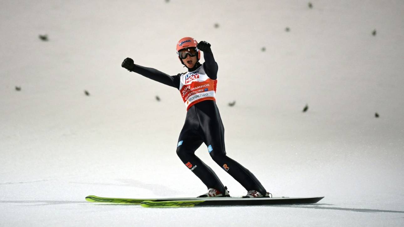 Skispringen: DSV-Quartett führt bei WM nach erstem Durchgang