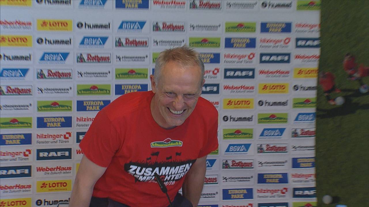Christian Streich erzählt zum Abschluss der Saison eine lustige Anekdote