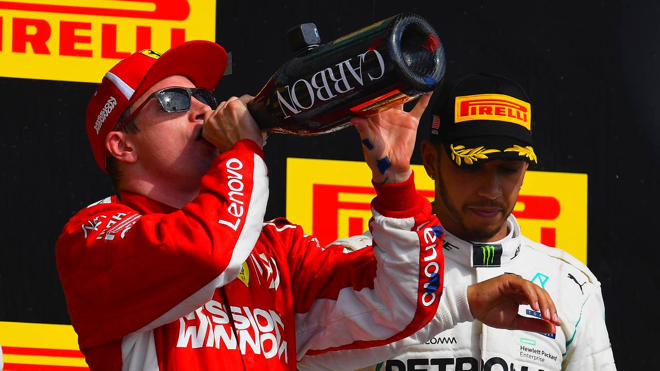 Räikkönen vertagt Hamiltons Party