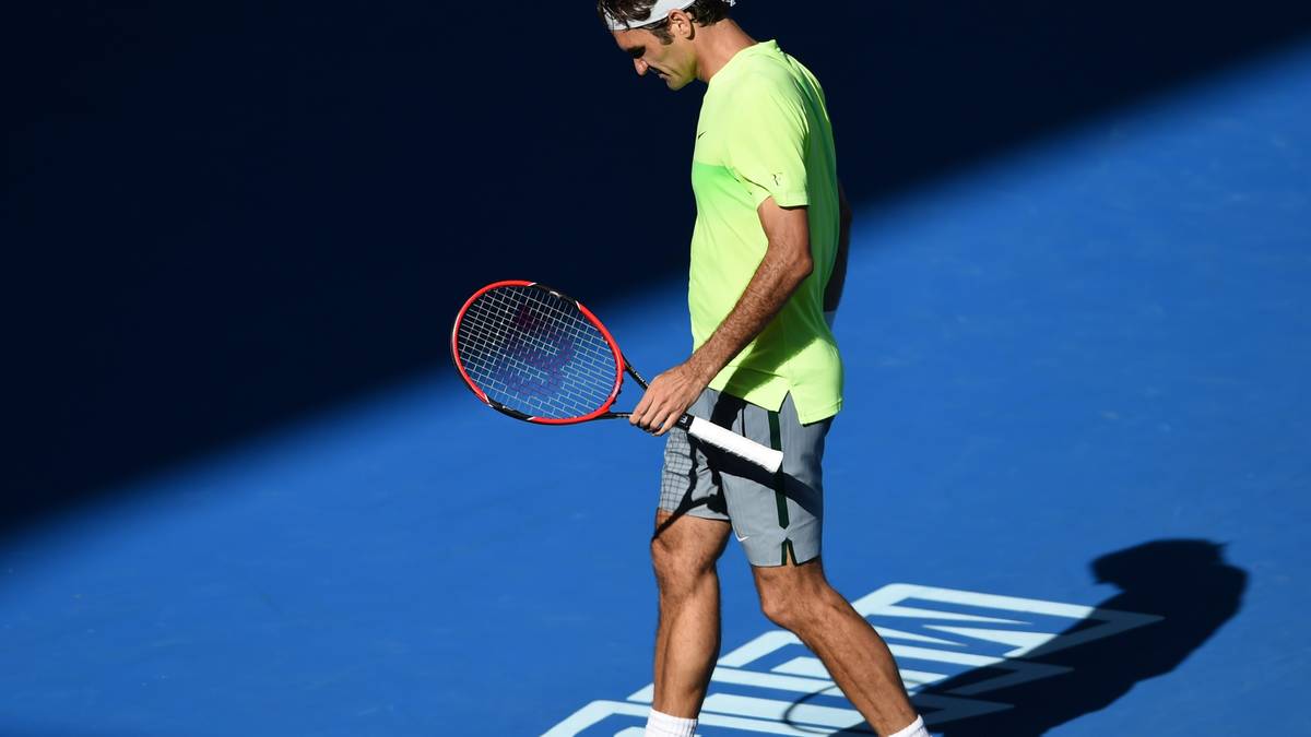 Roger Federer im Match gegen Andreas Seppi