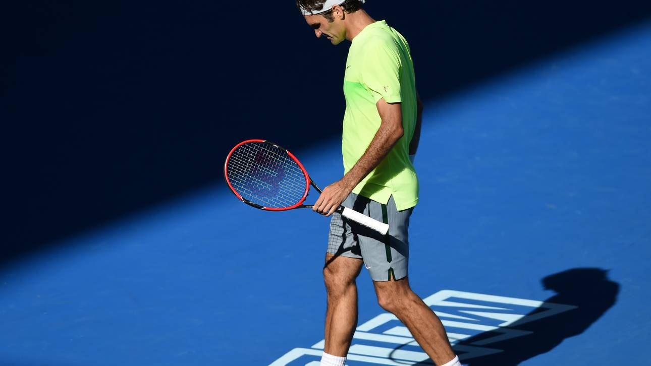 Roger Federer im Match gegen Andreas Seppi