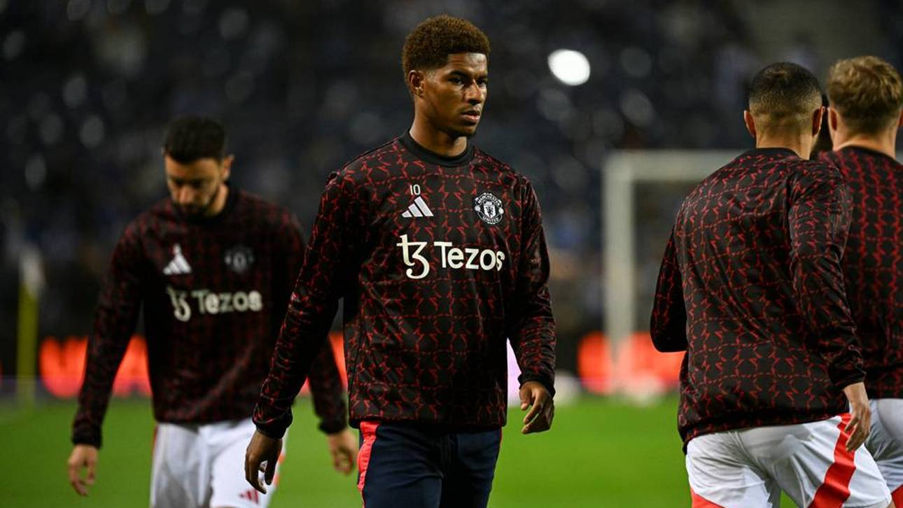Marcus Rashford wurde beim United-Remis in Porto in der Pause ausgewechselt