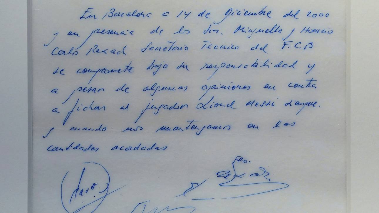 Legendärer Messi-Vertrag wird verkauft