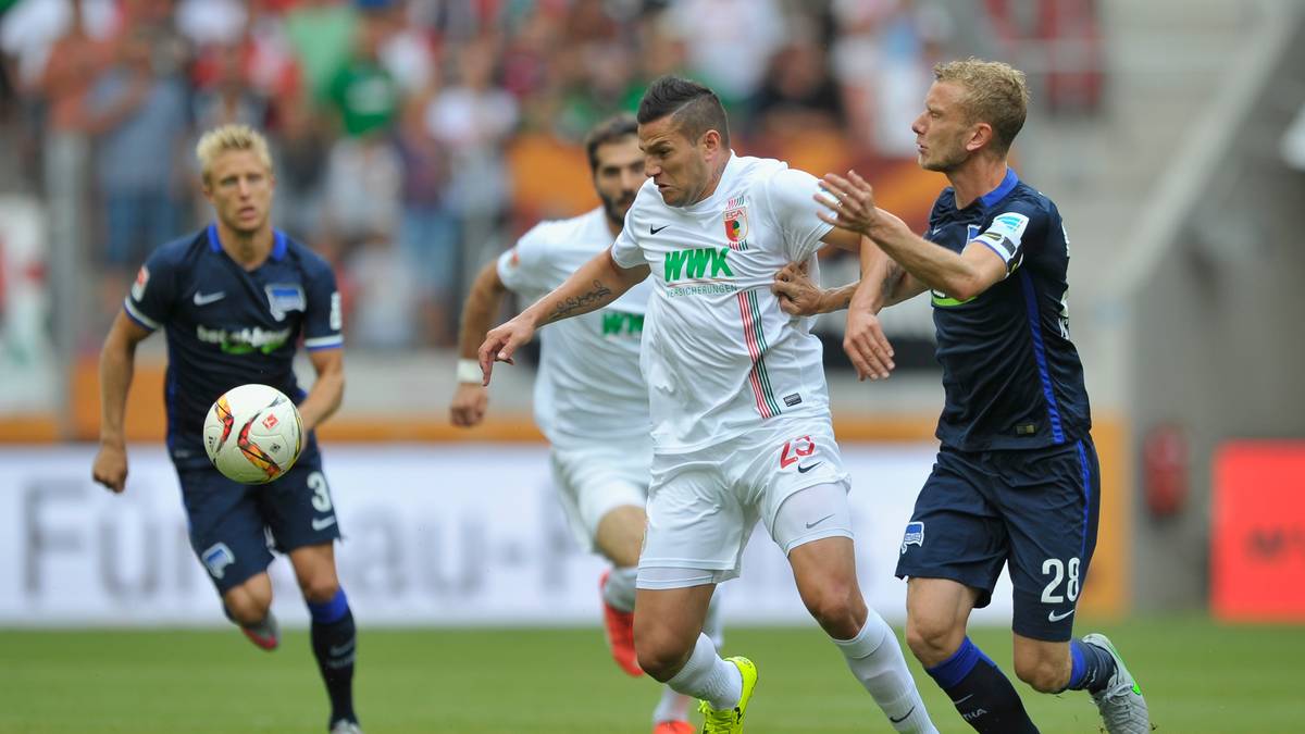 Europa-League-Kandidat FC Augsburg tritt zum Auftakt bei der Hertha in Berlin an, hat aber Probleme, gegen tief stehende Gastgeber zu Torchancne zu kommen