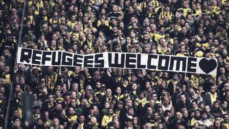 Die Bundesliga setzt auch optisch Zeichen zur Unterstützung von Flüchtlingen