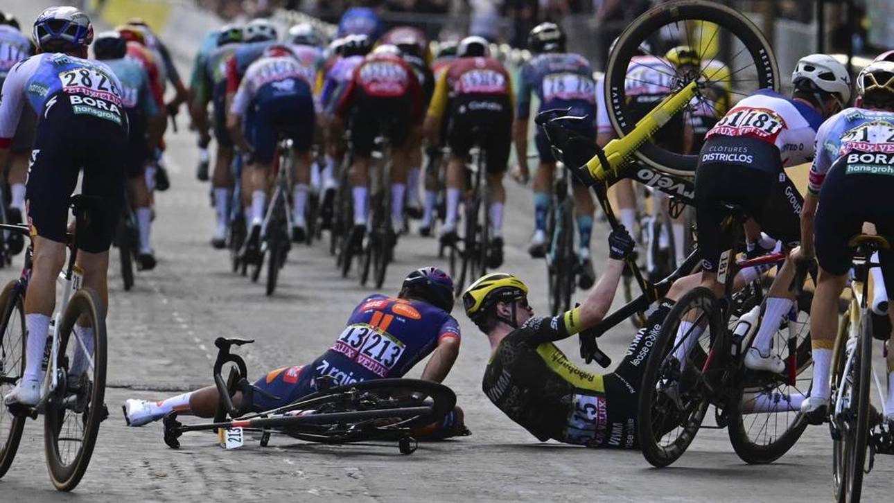 Heftiger Sturz im Tour-Finale