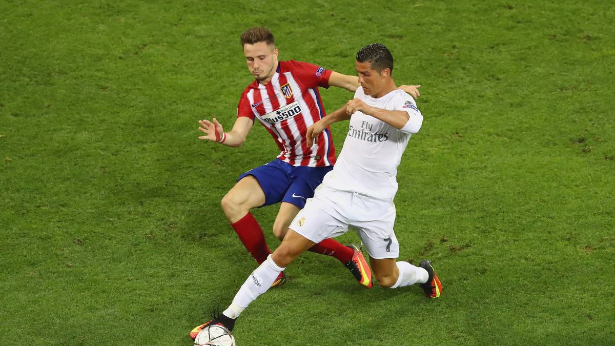Seit der Saison 2013/14 durchgehend qualifiziert, erreicht Atletico sogar zweimal das Endspiel - scheitert dort aber beide Male an Stadtrivale Real Madrid und Cristiano Ronaldo (rechts, im Finale 2016). Auch 2015 (Viertelfinale) und 2017 (Halbfinale) ist gegen die Königlichen Endstation