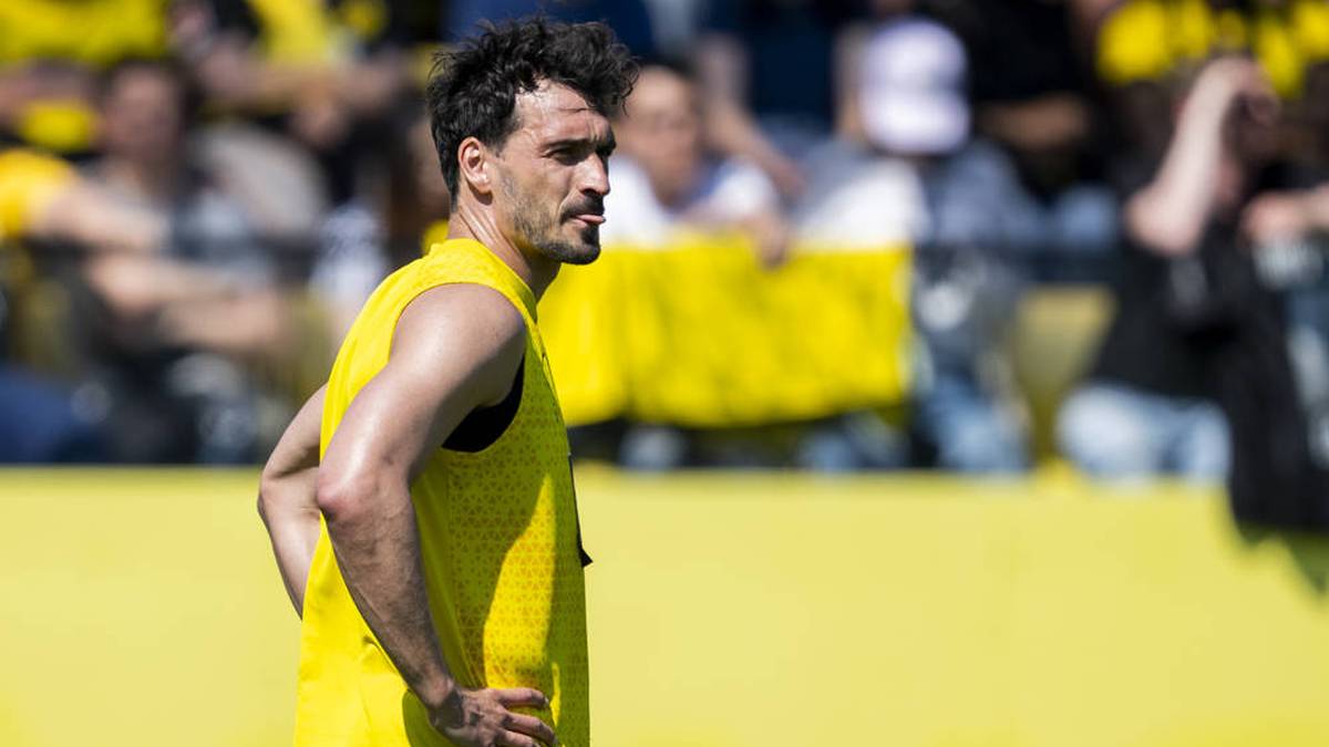 Mats Hummels beim öffentliches Training von Borussia Dortmund am Mittwoch