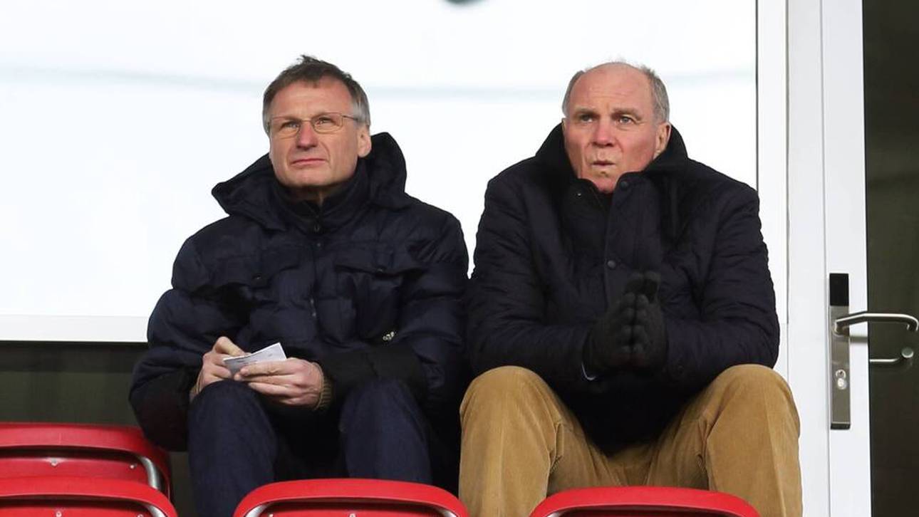 Michael Reschke (li.) war von 2014 bis 2017 Technischer Direktor beim FC Bayern