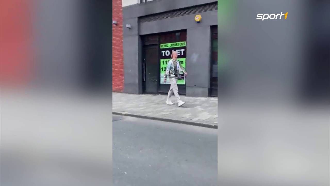 Fans von Manchester United treffen City-Star Erling Haaland auf der Straße
