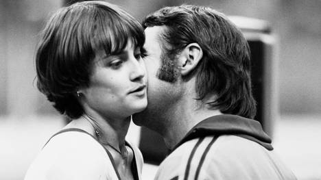 Nadia Comaneci und Trainer Bela Karolyi bei Olympia 1980 in Moskau