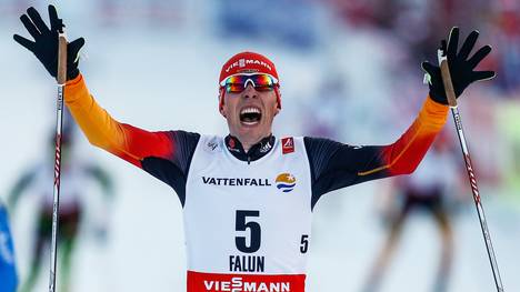 Johannes Rydzek jubelt nach Bronze bei der nordischen Ski-WM in Falun
