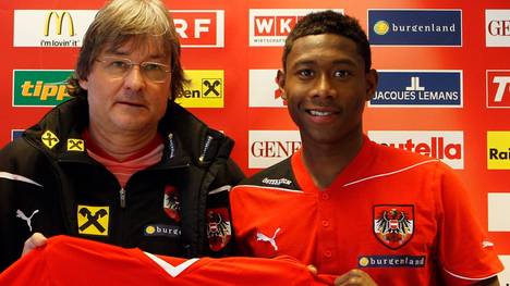 David Alaba und Didi Constantini im Jahr 2011